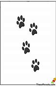 Image result for Cat Paw Print Drawing