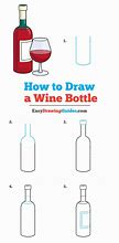 Image result for How to Draw Wine Bottle