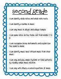 Image result for Second Grade Music