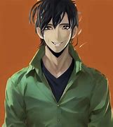 Image result for Blue Anime Guy Smiling