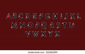 Image result for Red Block Letters with White Outline