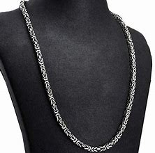 Image result for Mens Silver Chain