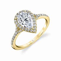 Image result for Pear-Shaped Engagement Ring with Hal