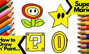 Image result for How to Draw Mario Power-Ups