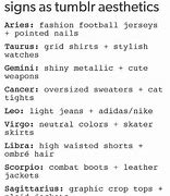 Image result for Zodiac Signs as Aesthetics