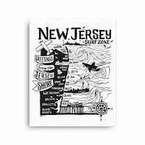 Image result for Map of NJ Suitable for Framing