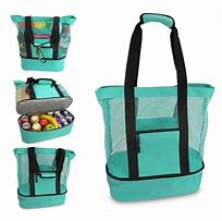 Image result for Mesh Beach Bag with Cooler