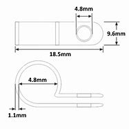 Image result for P Clip Size Chart