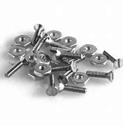 Image result for Small Flat Head Screw with Nut