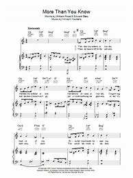 Image result for More than You Know Sheet Music