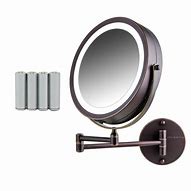 Image result for Wall Mounted Lighted Makeup Mirror