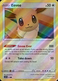 Image result for Old Eevee Card