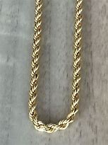 Image result for 14Kt Gold Rope Chain Necklace