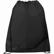 Image result for Black Drawstring Bag with Zipper Pocket