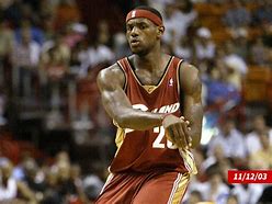 Image result for LeBron James Rookie