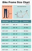 Image result for Bike Frame Size Chart Inches