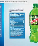 Image result for Mountain Dew Nutrition Facts Label