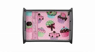 Image result for Pink Cupcake On Tray