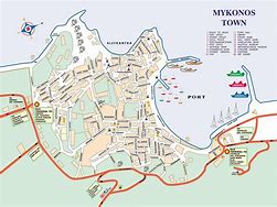 Image result for Mykonos Town Street Map