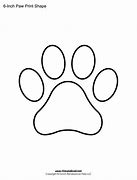 Image result for Dog Paw Print Template