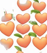 Image result for Peach Heart Emoji