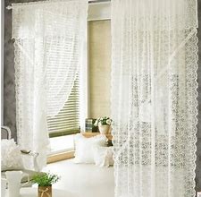 Image result for Lace Small Door Window Curtains