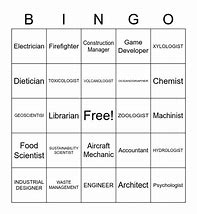 Image result for Career Day Bingo