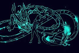 Image result for Neon Dragon Drawing