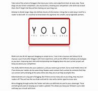 Image result for What Does Yolo Mean