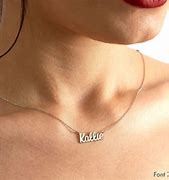 Image result for Custom 14K Gold Name Necklace