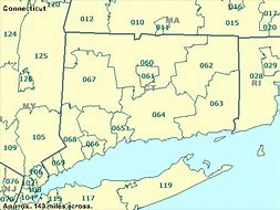 Image result for Zip Code Map of CT