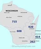 Image result for 715 Area Code Map