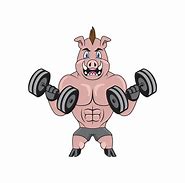 Image result for Pig Fitness Cartoon