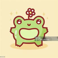 Image result for Frog with Flower On Head