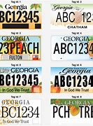 Image result for Best Georgia License Plate Designs