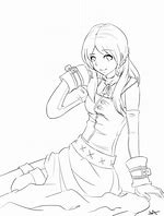 Image result for Beautiful Anime Girl Outline