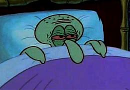 Image result for Squidward in Bed