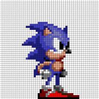 Image result for Sonic Pixel Grid