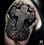 Image result for Mjolnir Tattoo Designs