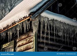 Image result for Icicle On a House