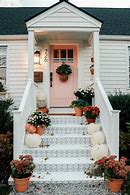 Image result for Front Porch with Walkway Fence