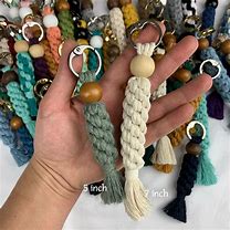 Image result for Macrame Keychain Different Colours