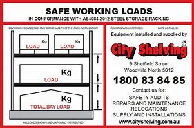 Image result for Pallet Racking Load Signs