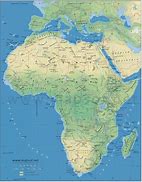 Image result for Detailed Physical Africa Map