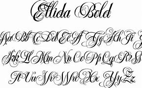 Image result for Cursive Tattoo Fonts Alphabet