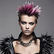 Image result for Woman with a Reverse Mohawk