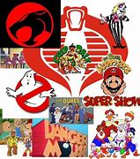 Image result for Free Vector of 80s Cartoons