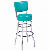 Image result for Chrome Double Ring Swivel Bar Stools