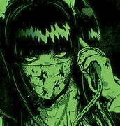 Image result for Green Anime PFP