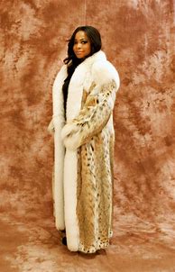 Image result for Lynx Fur Coat and Hat